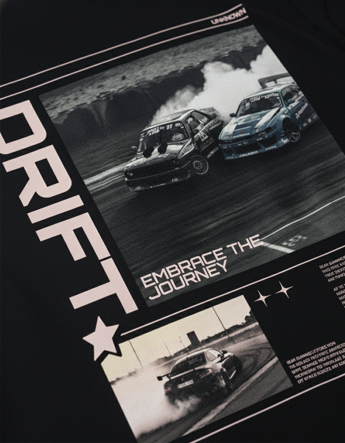 Fylsi Embrace Drift Oversized T-Shirt - Black