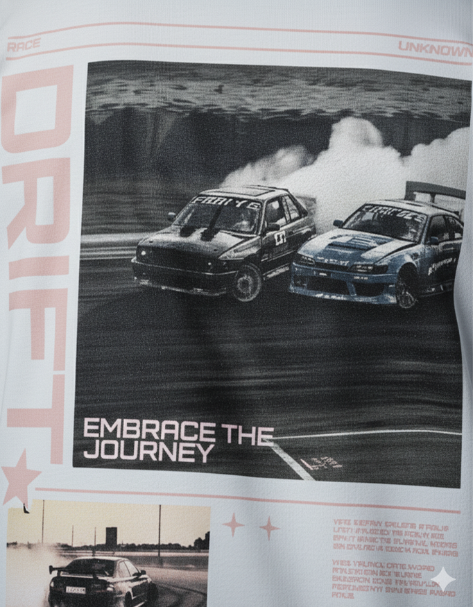 Fylsi Embrace Drift Oversized T-Shirt - White